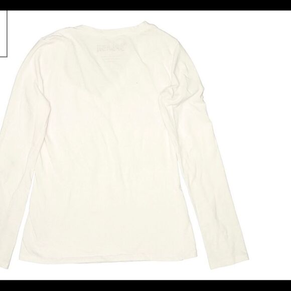 🛍Wonen’s V Neck Long Sleeve, Color: White - Picture 2 of 9
